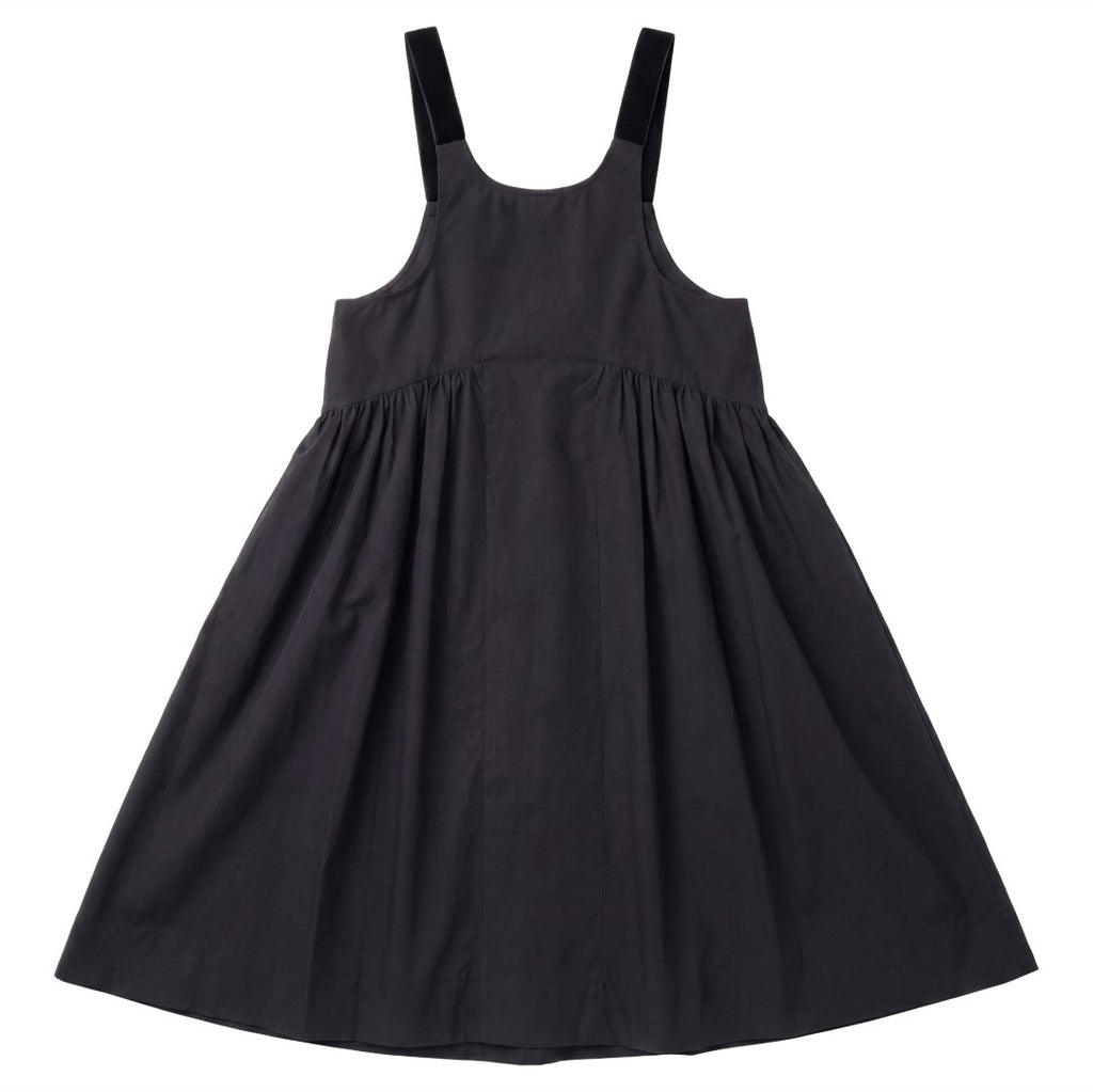 Pip+Pio Black Velvet Strap Taffeta Jumper