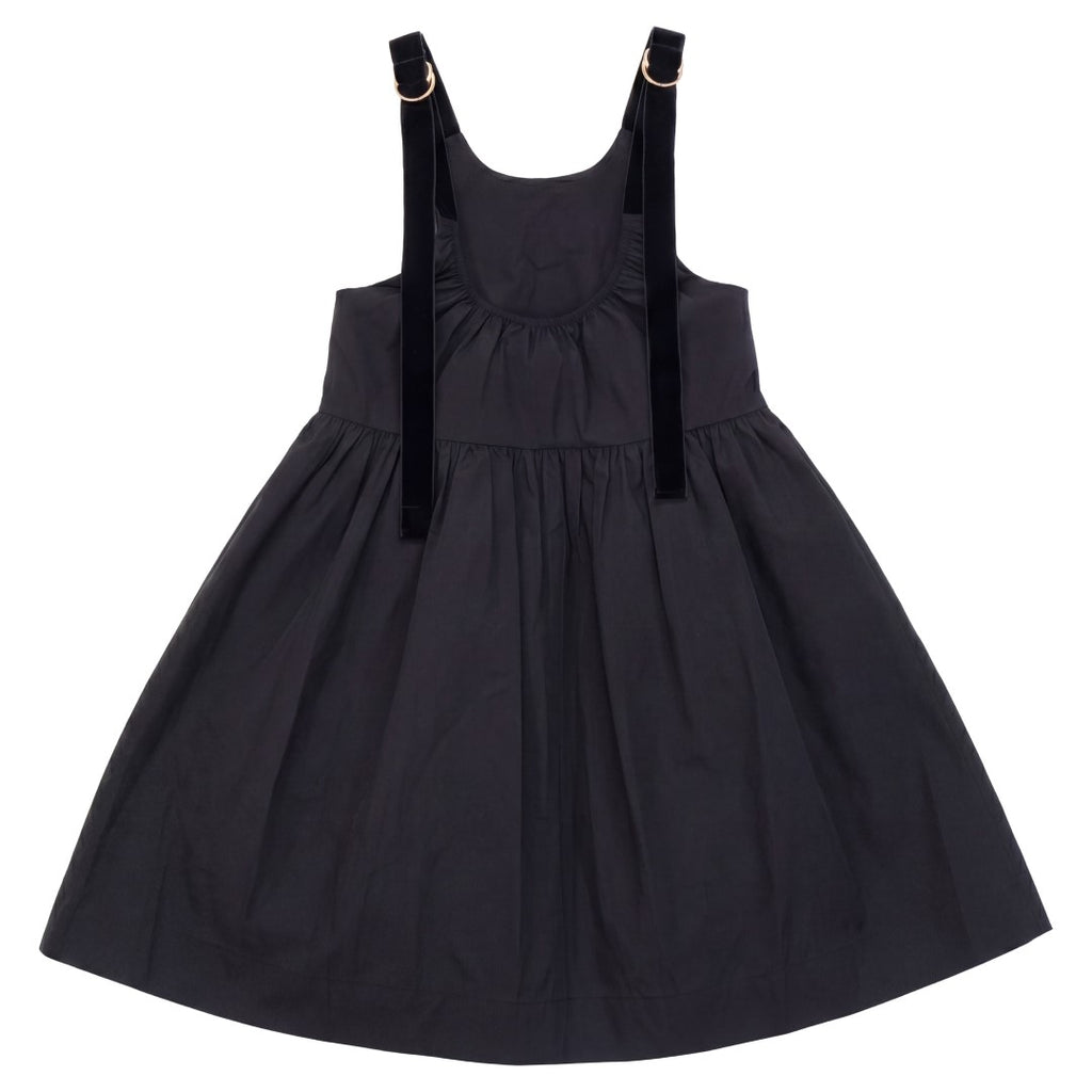 Pip+Pio Black Velvet Strap Taffeta Jumper