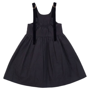 Pip+Pio Black Velvet Strap Taffeta Jumper