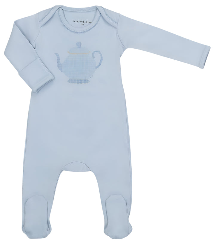 Aime Boys Printed Teapot Footie