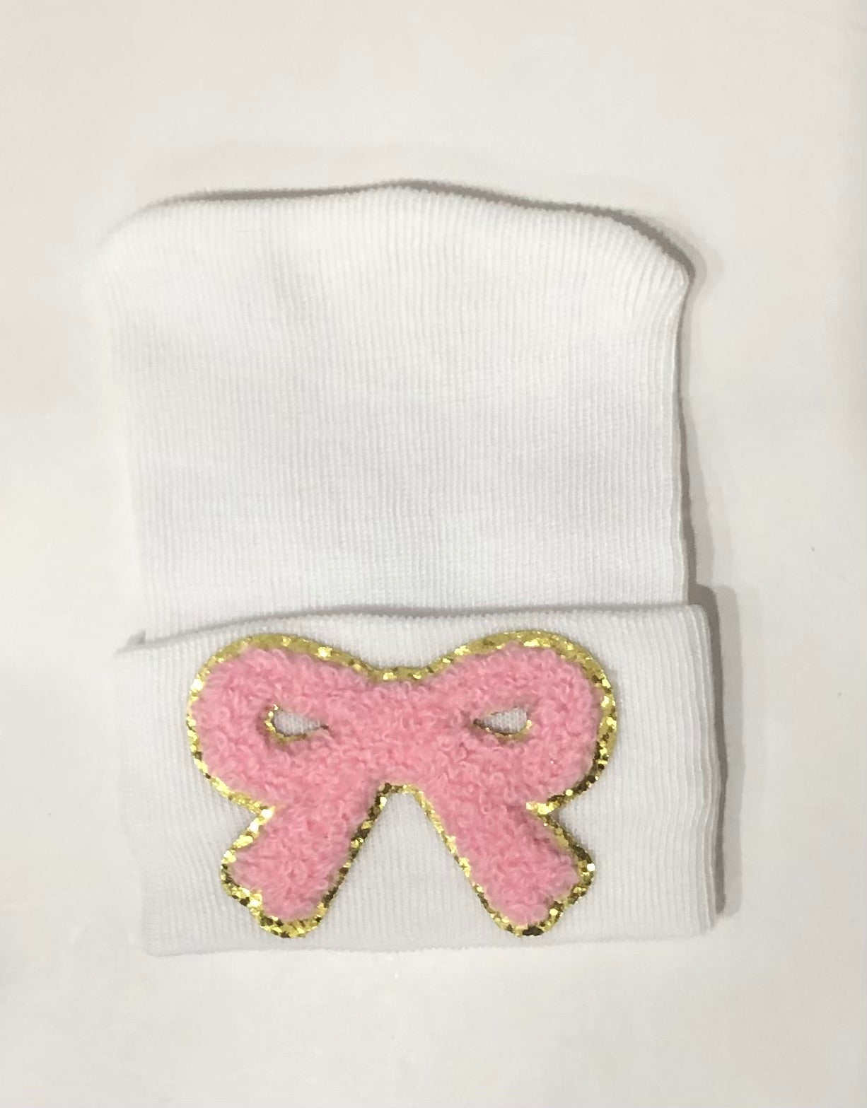 Appliqué Hospital Hat for Newborn Babies | Luxury Newborn Take-Home Essential