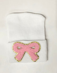 Appliqué Hospital Hat for Newborn Babies | Luxury Newborn Take-Home Essential