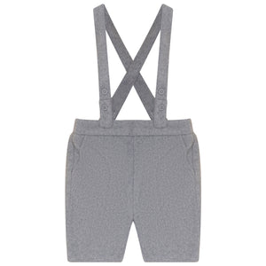 Pompomme Wool Bermudas Set Grey