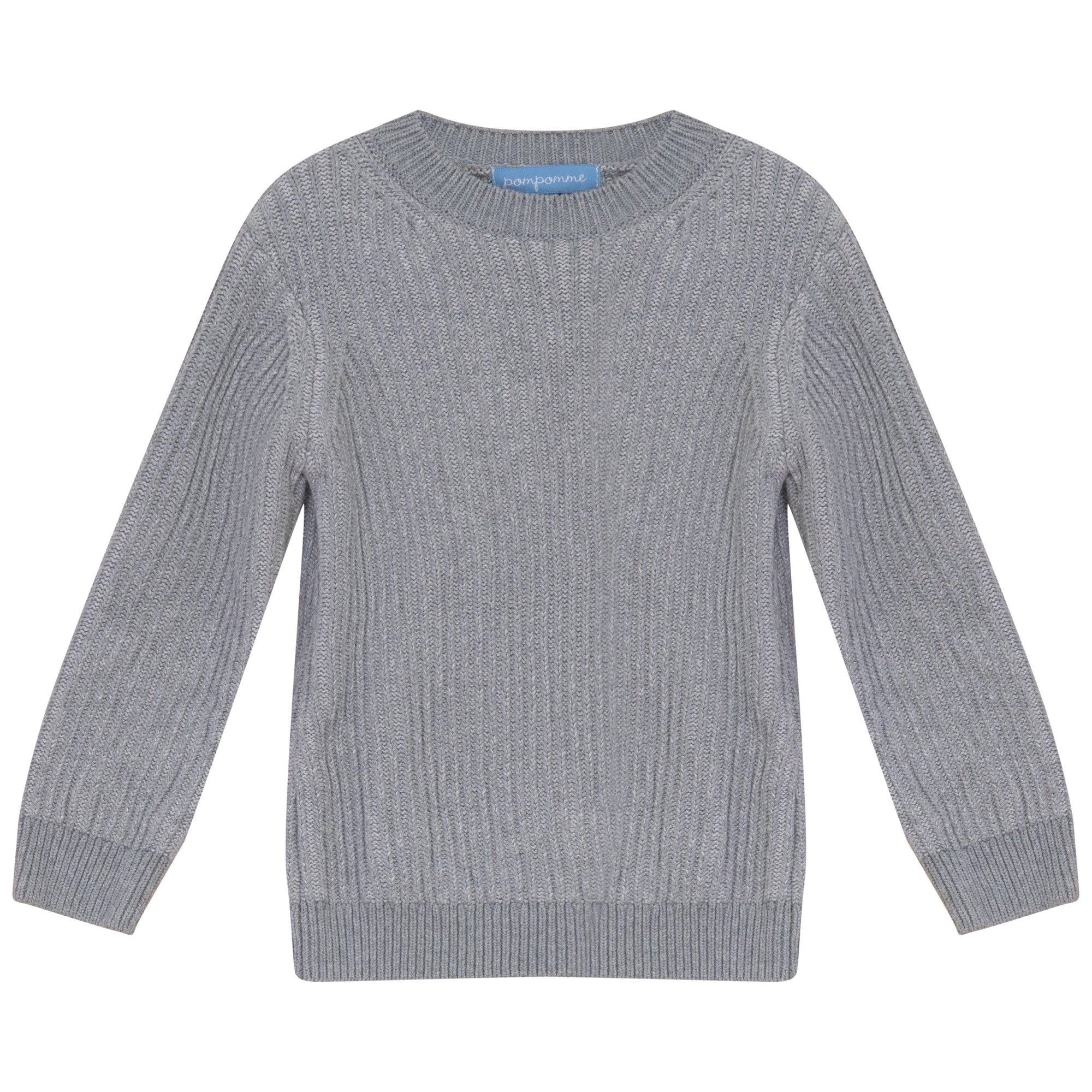 Pompomme Wool Bermudas Set Grey