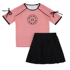 Miss Mini Pinstripe Top & Skirt Set
