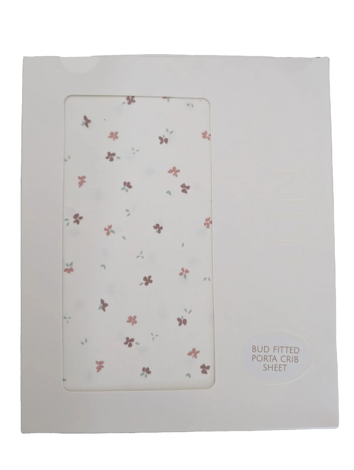 Kipp Baby Pink Bud Fitted Porta Crib Sheet