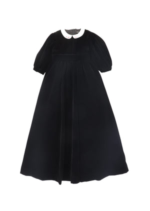Francesca Guiliano - Velvet Embroidered Collar Gown
