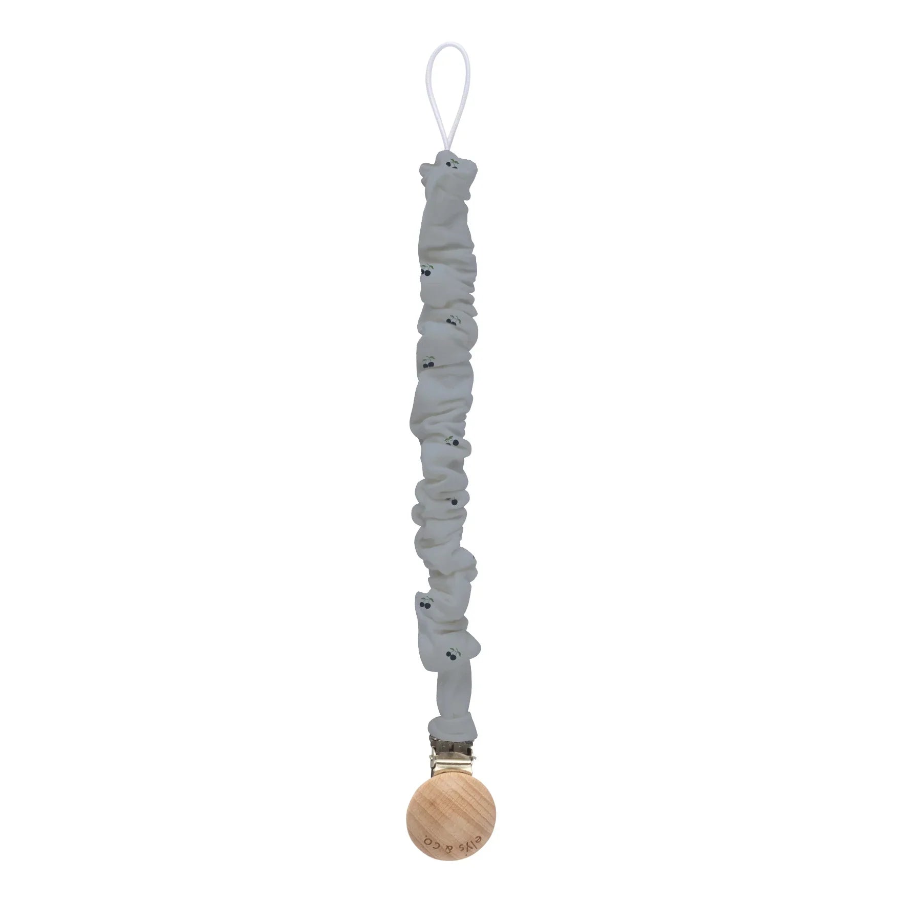 Ely's & Co Terry Cherry Navy/Blue Paci Clip