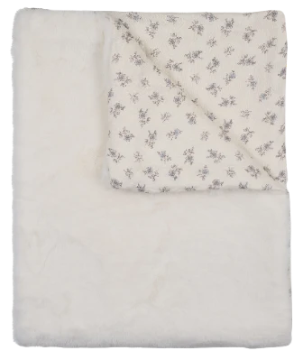 Peluche Bebe Blossom Lux Fur Blanket Powder