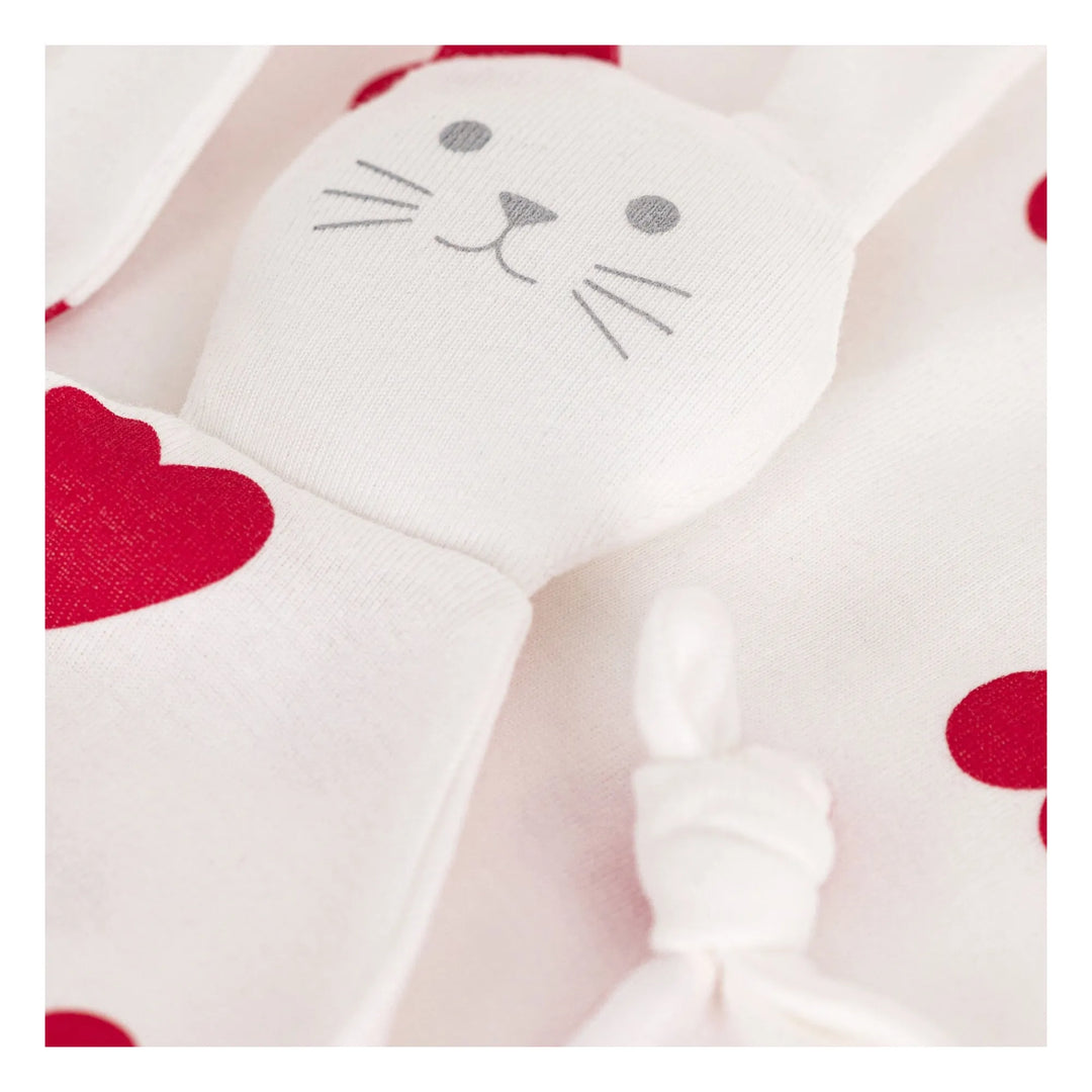 Petit Bateau Heart Print Security Blanket | Little Loungers