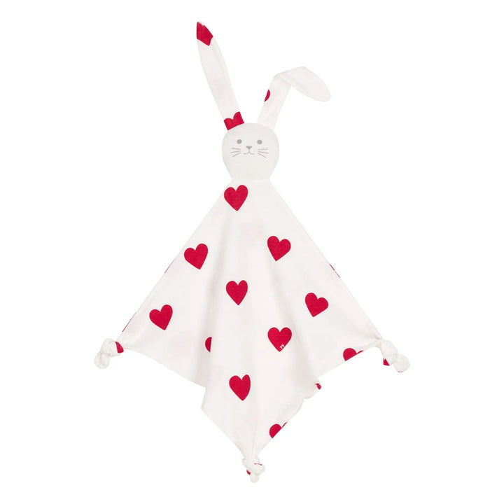 Petit Bateau Heart Print Security Blanket | Little Loungers
