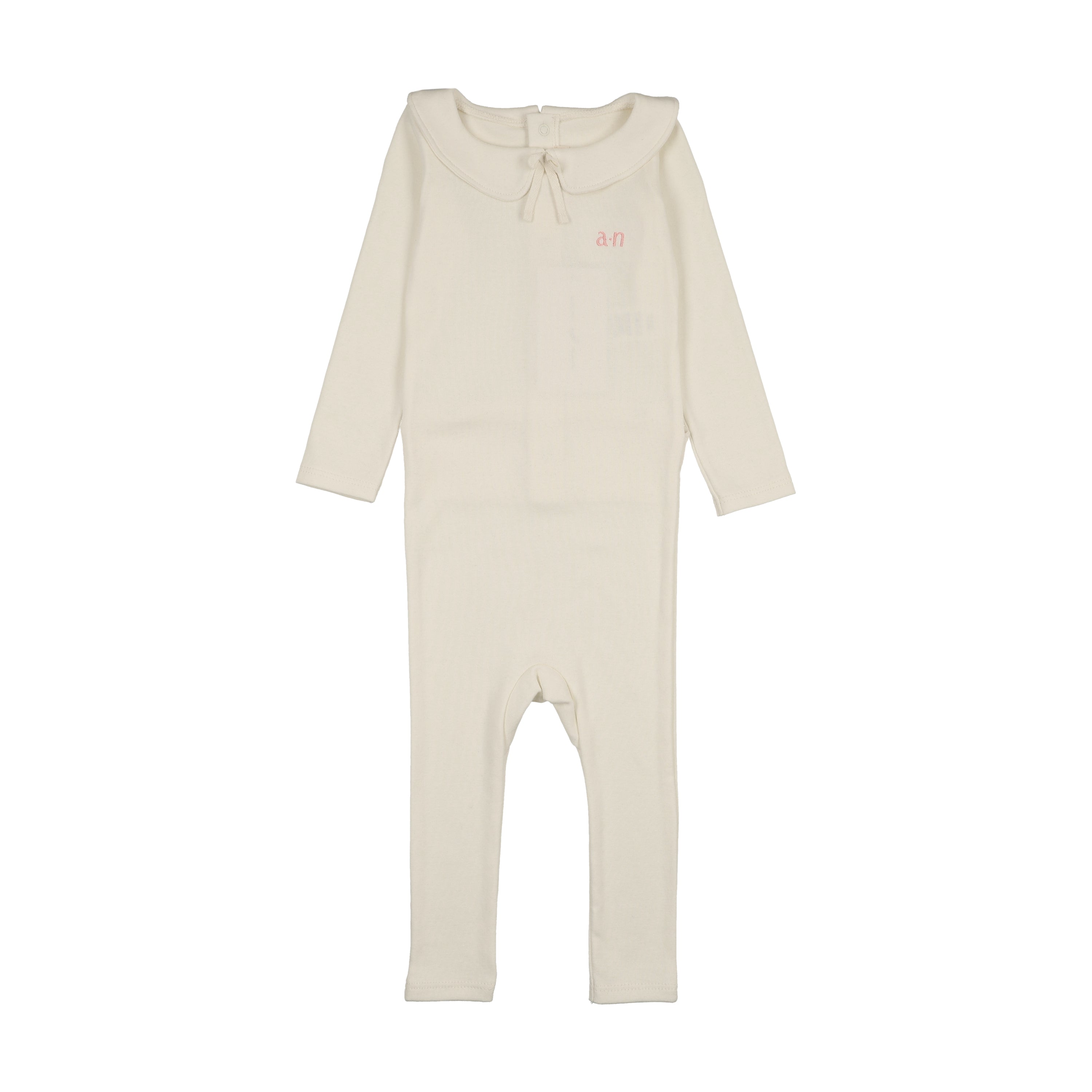 Ann of Nan Pink Emb Footie with Collar