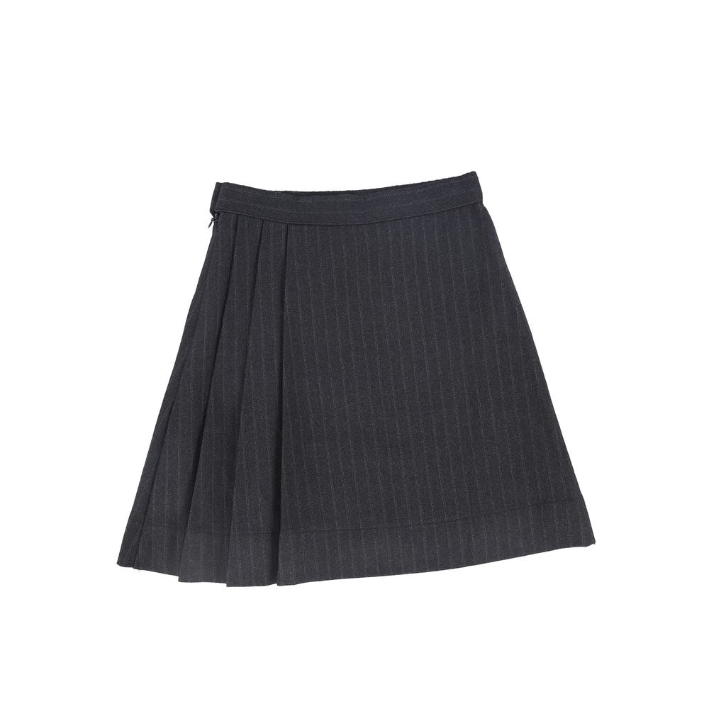Bace Striped Button Skirt
