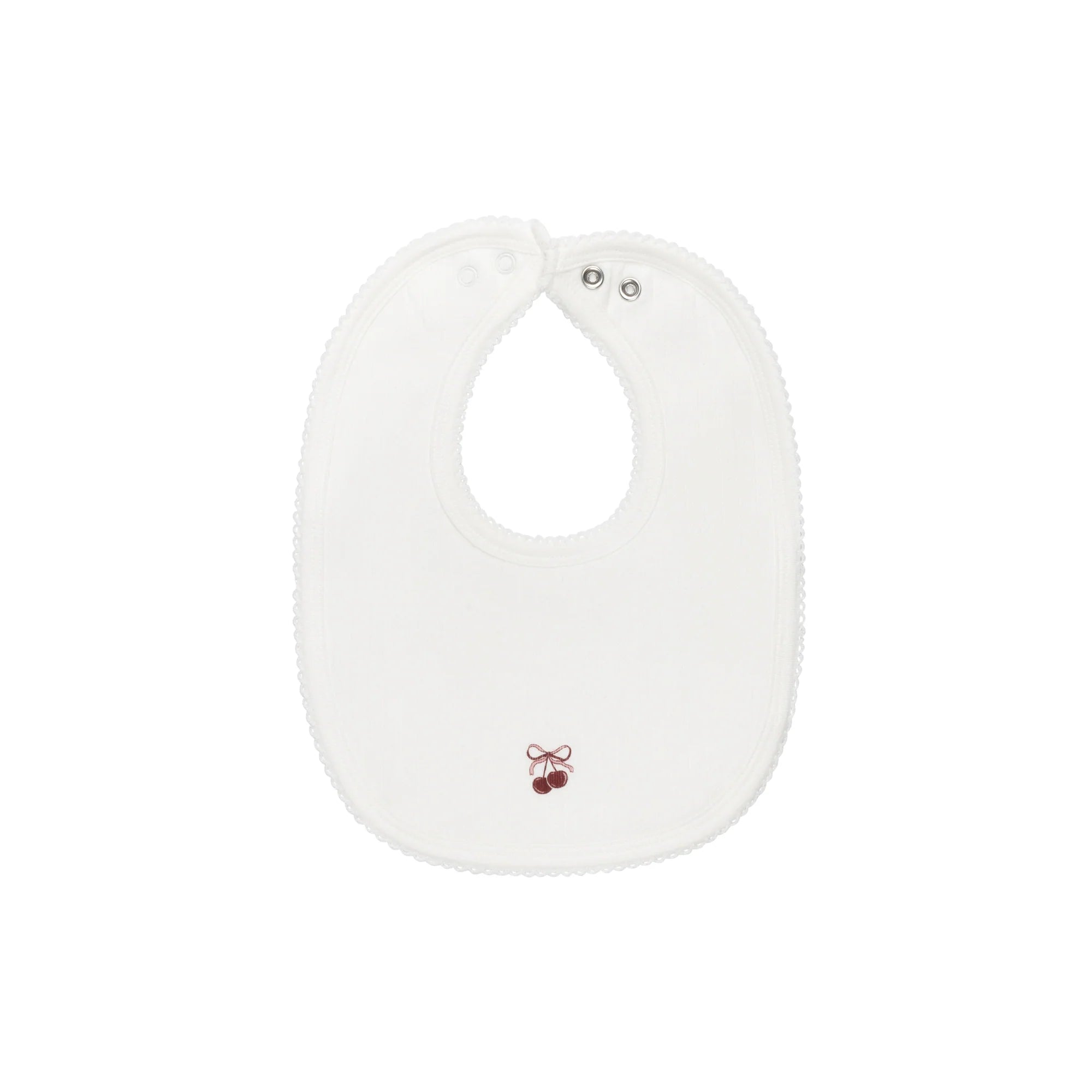 Ely's & Co Pointelle Bow Print Collection Bib Soft Cotton Baby Feeding Bib Bow Print Design