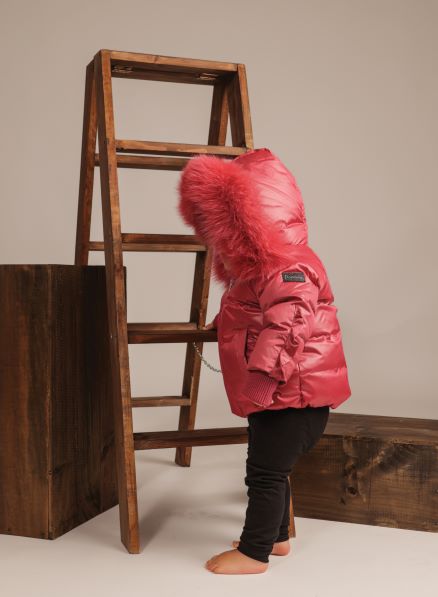 pramie girls cherry ruffle jacket