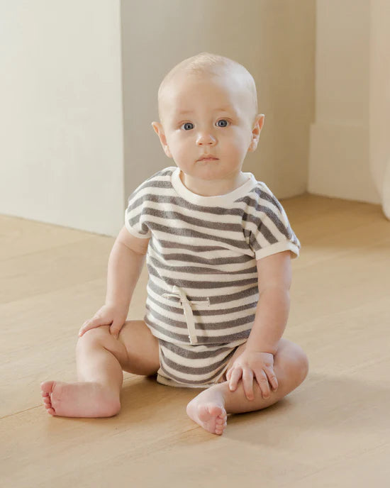 Quincy Mae Retro Stripe Romper