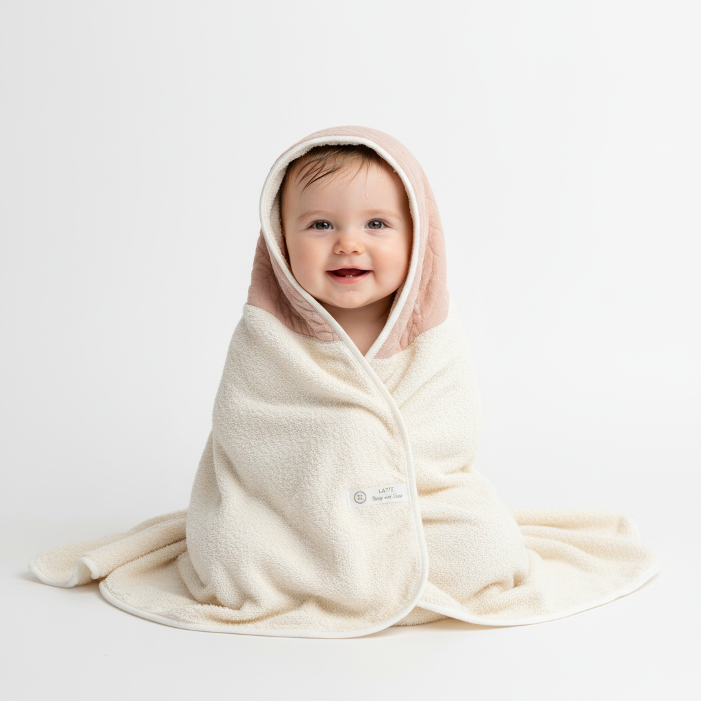 QUILTED HOODED TOWEL