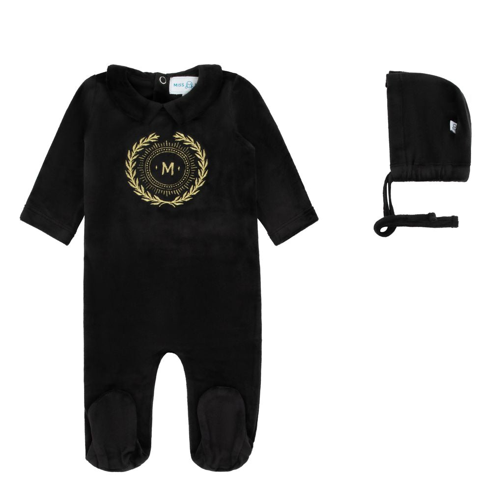 Miss Mini Boys Embroidered Shabbos Footie
