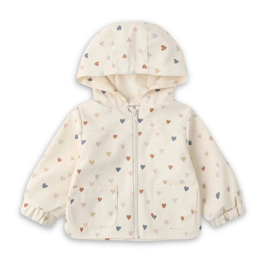 Quincy Mae Rain Coat Kids Waterproof Raincoat Lightweight Hooded Outerwear