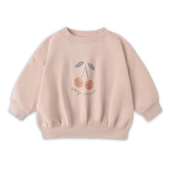 Quincy Mae Relaxed Sweatshirt Soft Cotton Kids Pullover Relaxed Fit Design