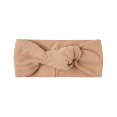 Quincy Mae Baby and Toddler Knotted Headband Apricot Orange Boutique Designer Organic Cotton Jersey Hair Accessory