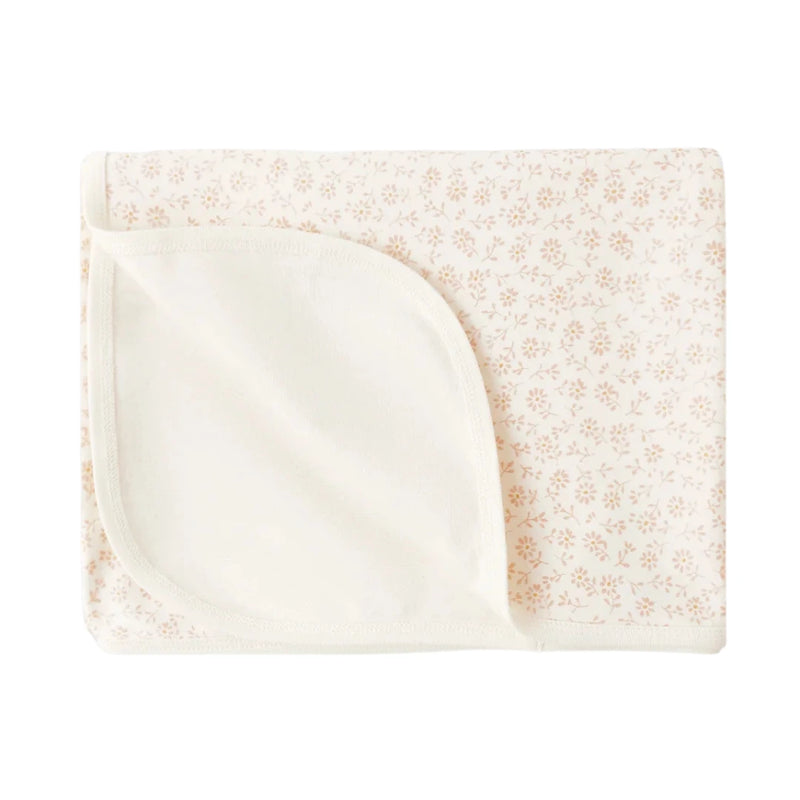 Quincy Mae Baby Ditsy Floral Jersey Swaddle Blanket Boutique Newborn Toddler Designer Organic Cotton Wrap