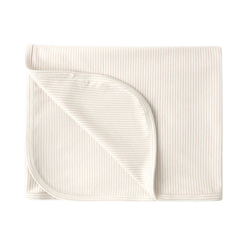 Quincy Mae Baby Micro Stripe Jersey Swaddle Blanket Boutique Newborn Toddler Designer Organic Cotton Wrap