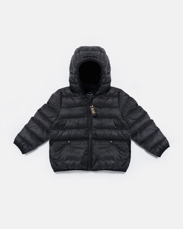 7 AM Black Roll Me puffer