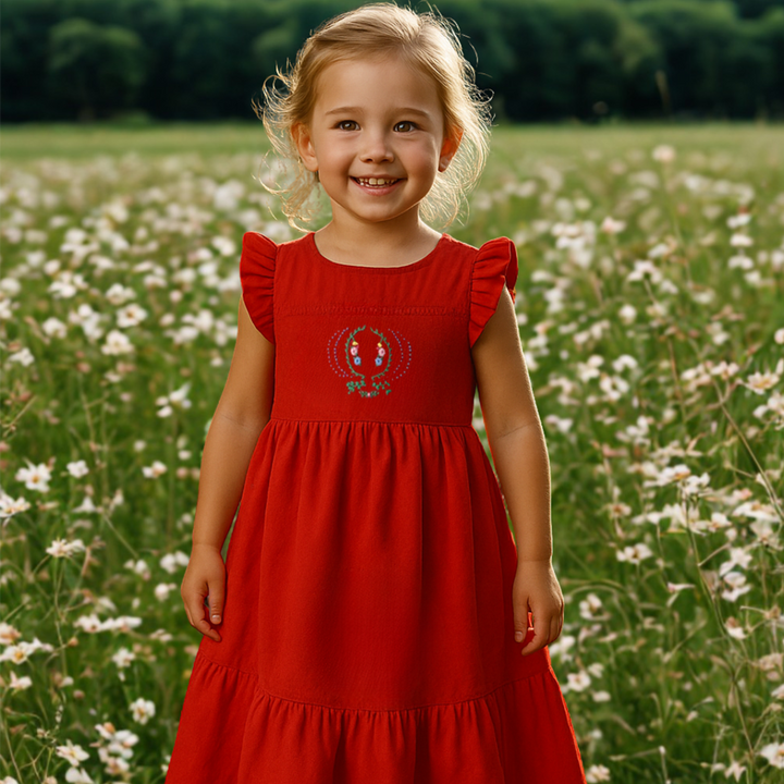 Nipoti Hand-Embroidered Smocked Maxi Dress | Peruvian Cotton