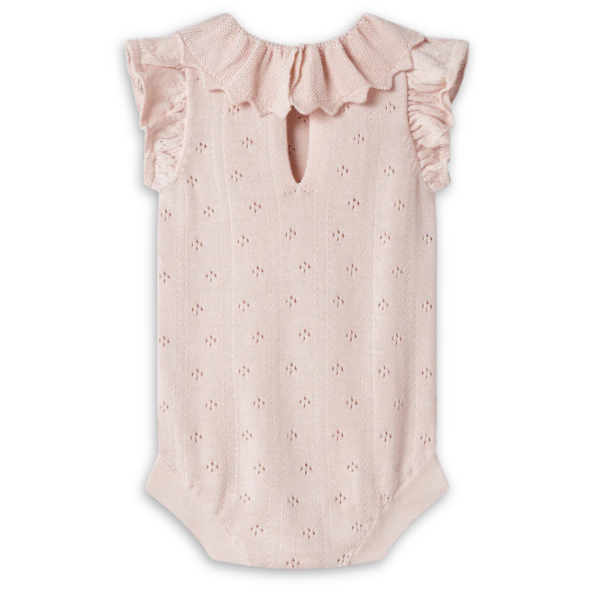 MarMar Renate Soft Cotton Baby Bodysuit Delicate Collar Design