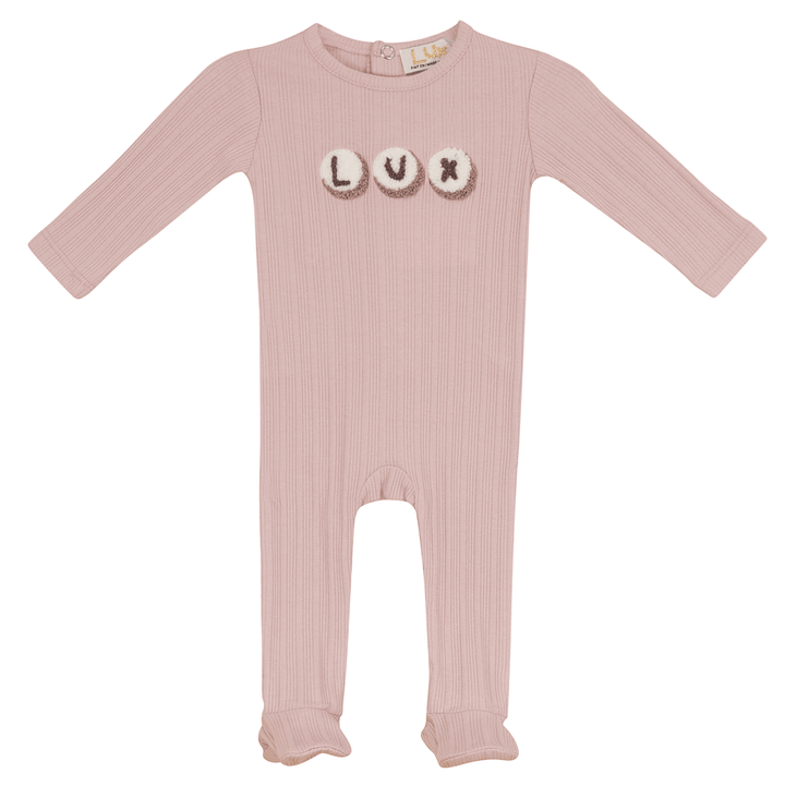 SB1CY1372BG , lux ribbed onesie,ribbed footie