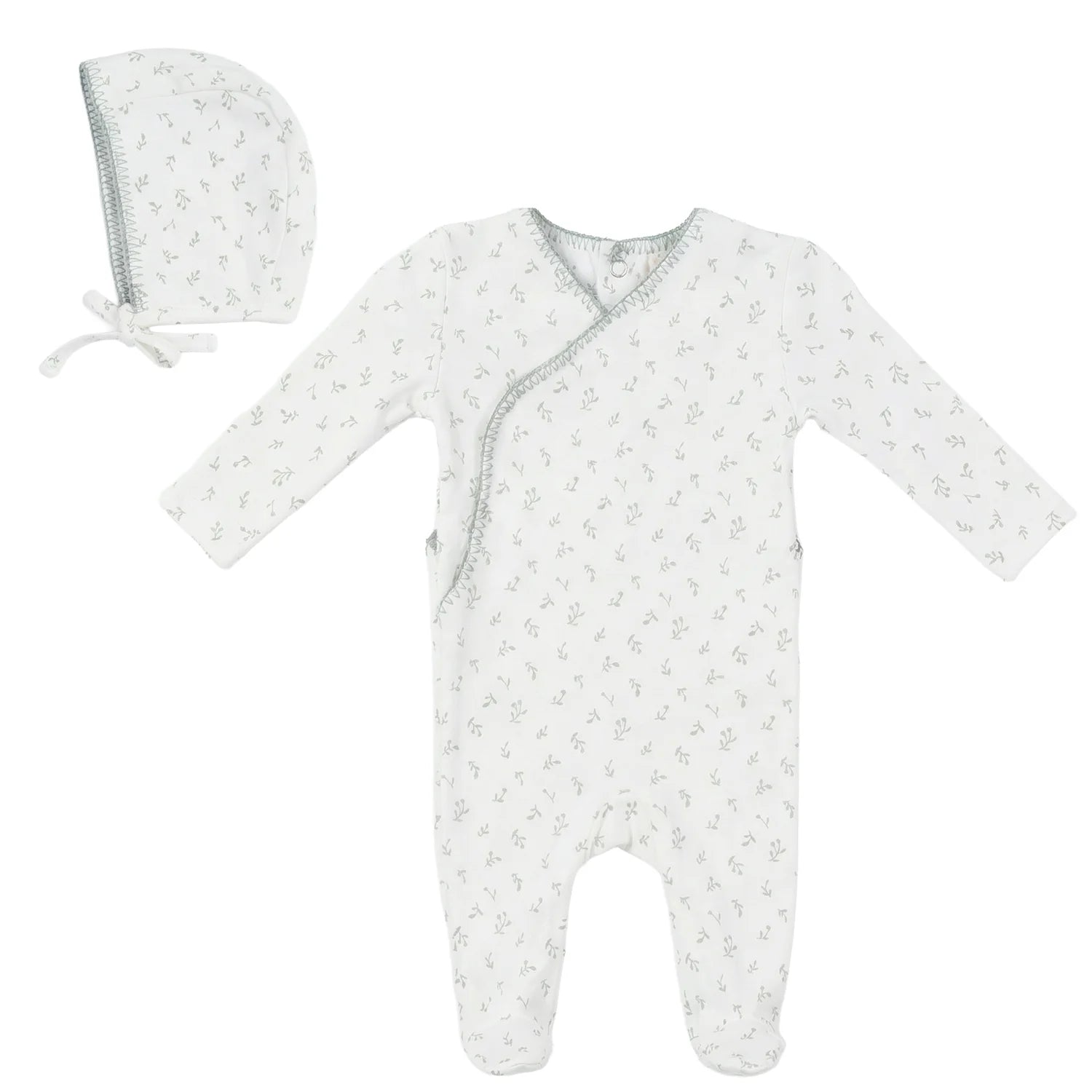 Bebe Bella - Boys Fake Wrap Aop Cherry Rib Stretchie