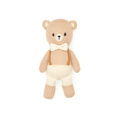 Tuntun Baby Bear W/ Bow Tie Natural 8"