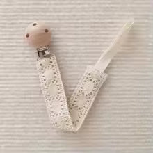 Crochet Lace Baby Pacifier Clip