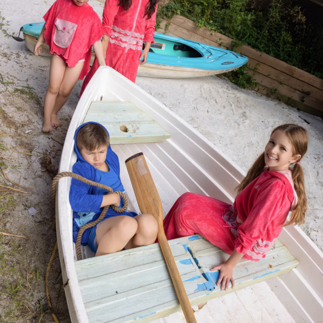 Miss Mini Scalloped Swim Cover Up One Piece Kids Swimwear Soft Fabric Scalloped Edge Design