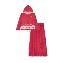 Miss Mini Scalloped Swim Cover Up Two Piece Kids Swim Cover Up Soft Fabric Scalloped Edge Design