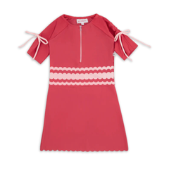 Miss Mini Scalloped Swim Dress Kids Swimwear Soft Stretch Fabric Scalloped Edge Design