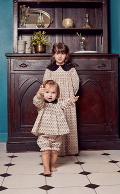 vue marelle orchid peter pan collar dress