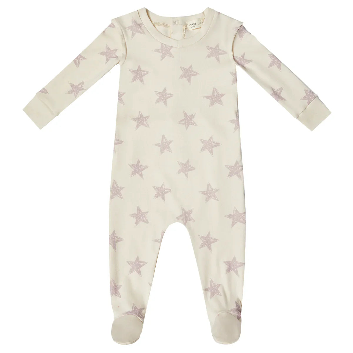 Crew Lounge Lavender Star Footie
