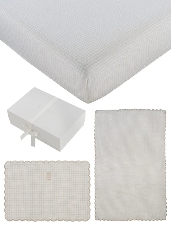 Kipp Baby - Teddy Au Pane 4PC Mini Crib Set