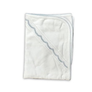 Chant De Joie Smocked Pima Blanket Soft Pima Cotton Baby Blanket Smocked Detail Design