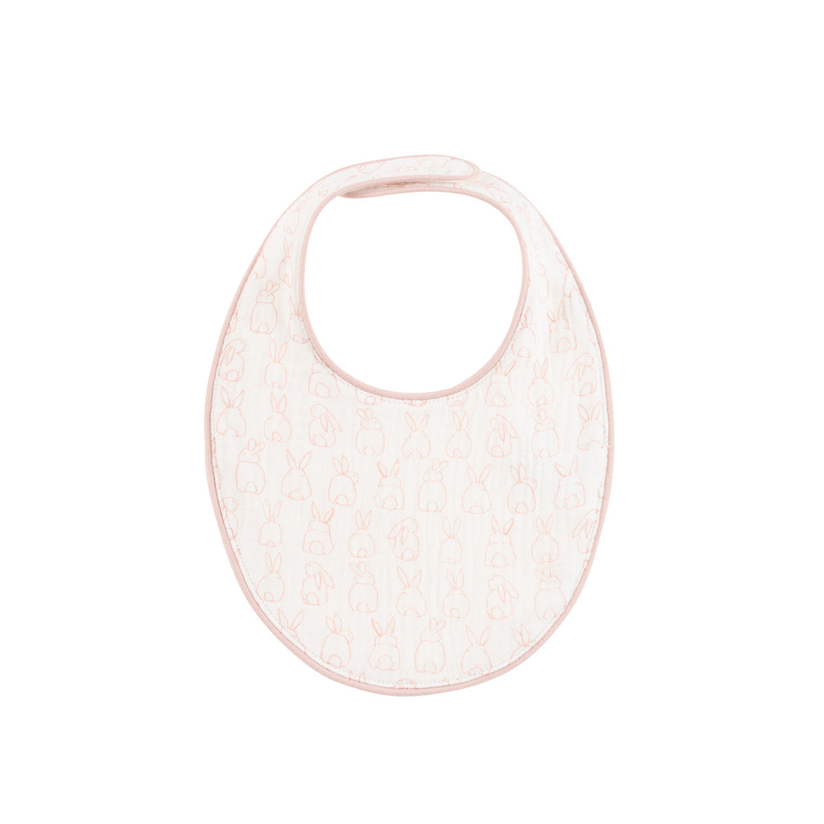 Kipp Baby Pink Bunny Bib