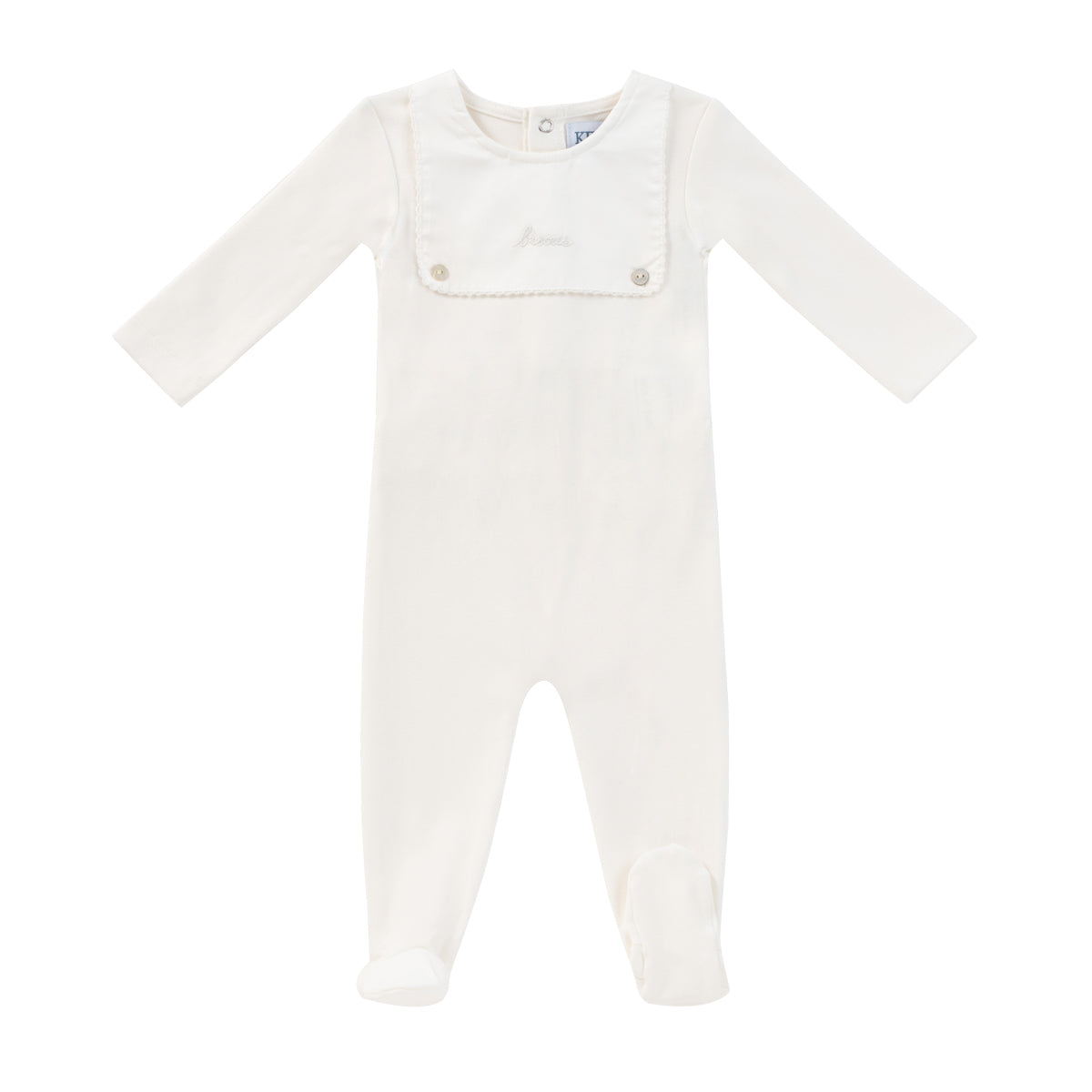Kipp Baby White Bib Romper