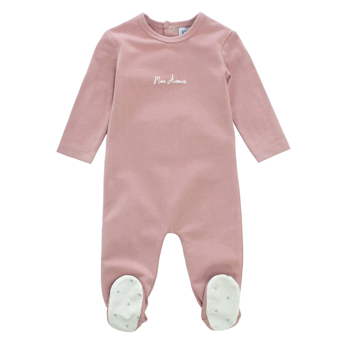 KIPP Baby Mauve Dot Romper