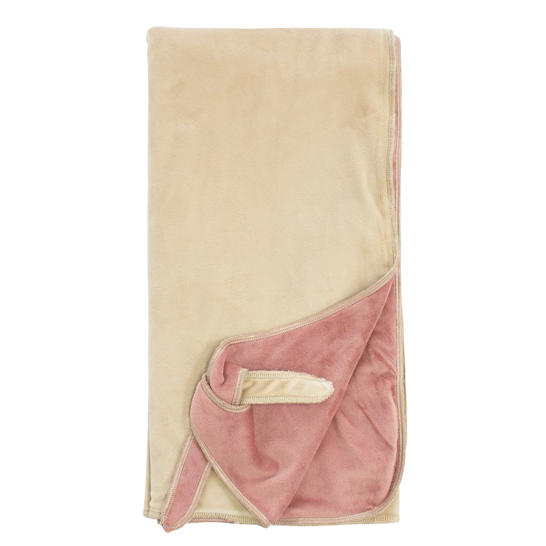 velour colorblock blanket