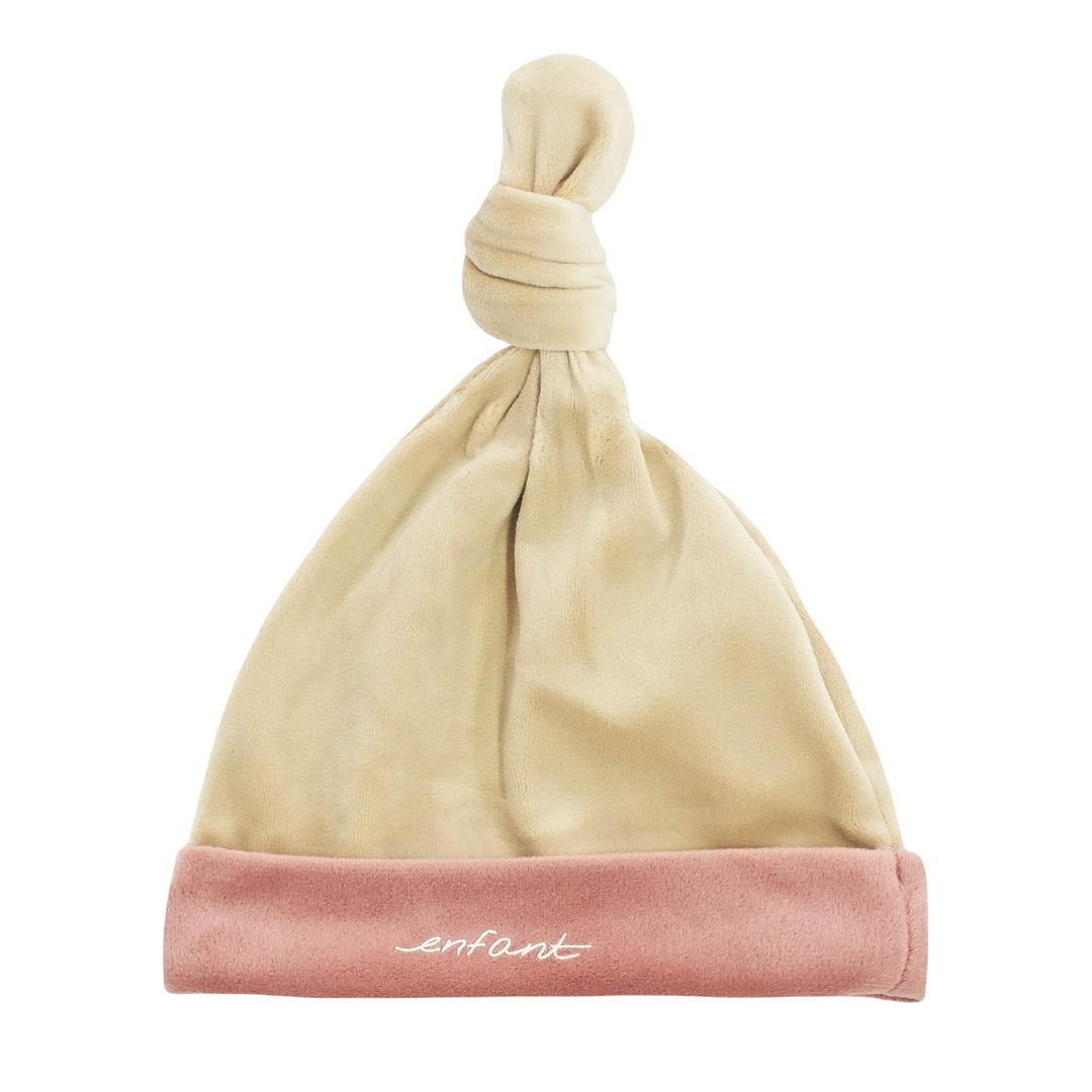 velour colorblock hat