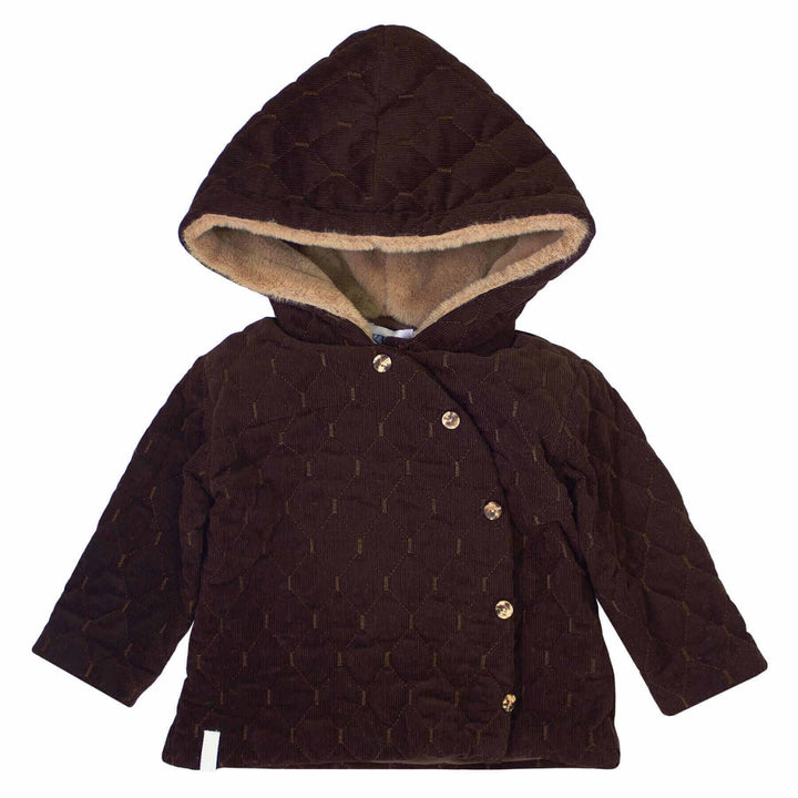 kipp baby chocolate quilted jacket