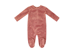 Kipp Baby Pink Heart Embroidered Footie