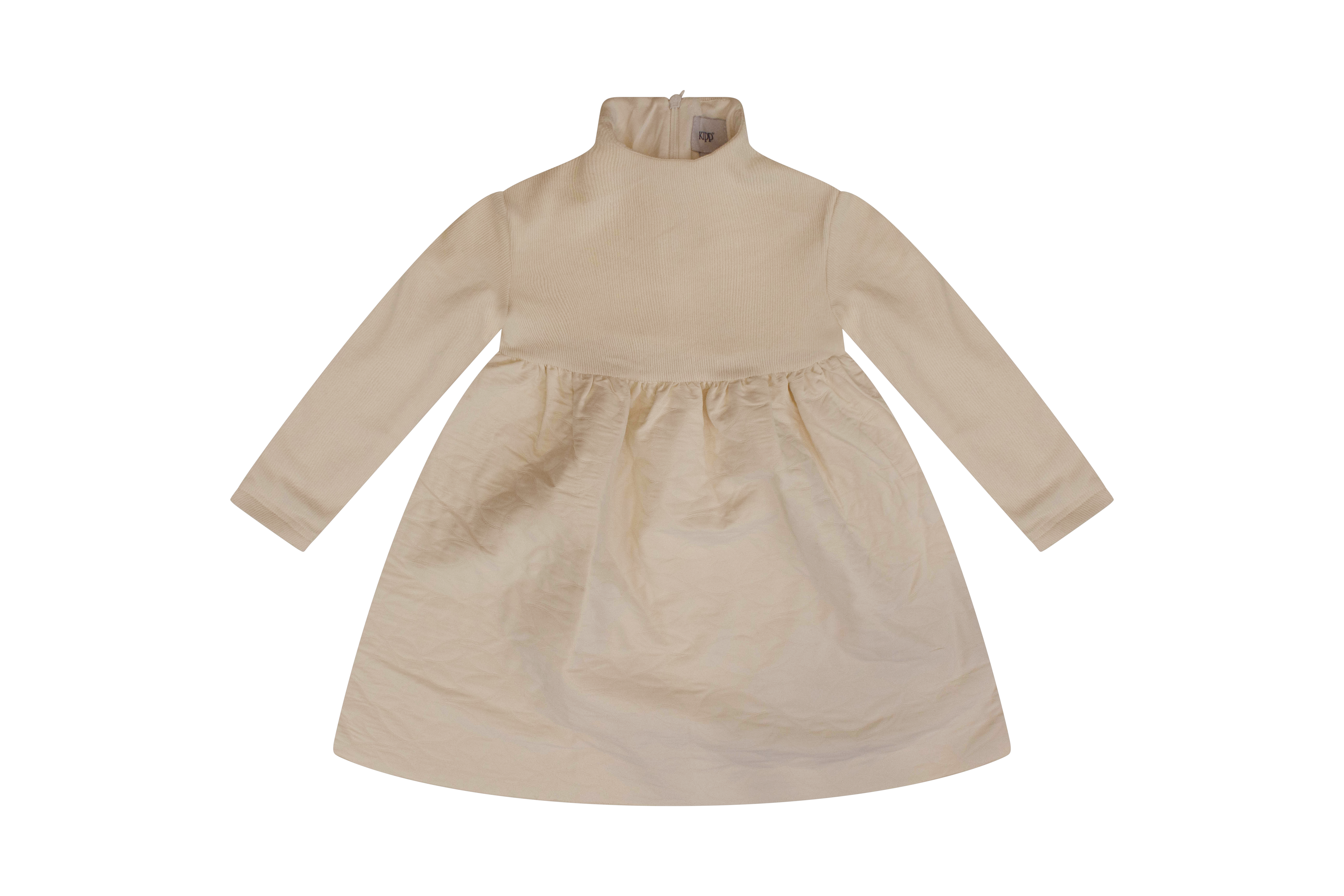 Kipp Natural Quilted Combo Dress