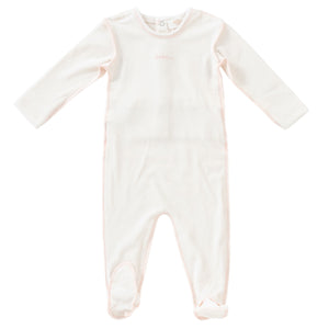 Kipp Baby Pink Edge Stitch Footie + Hat